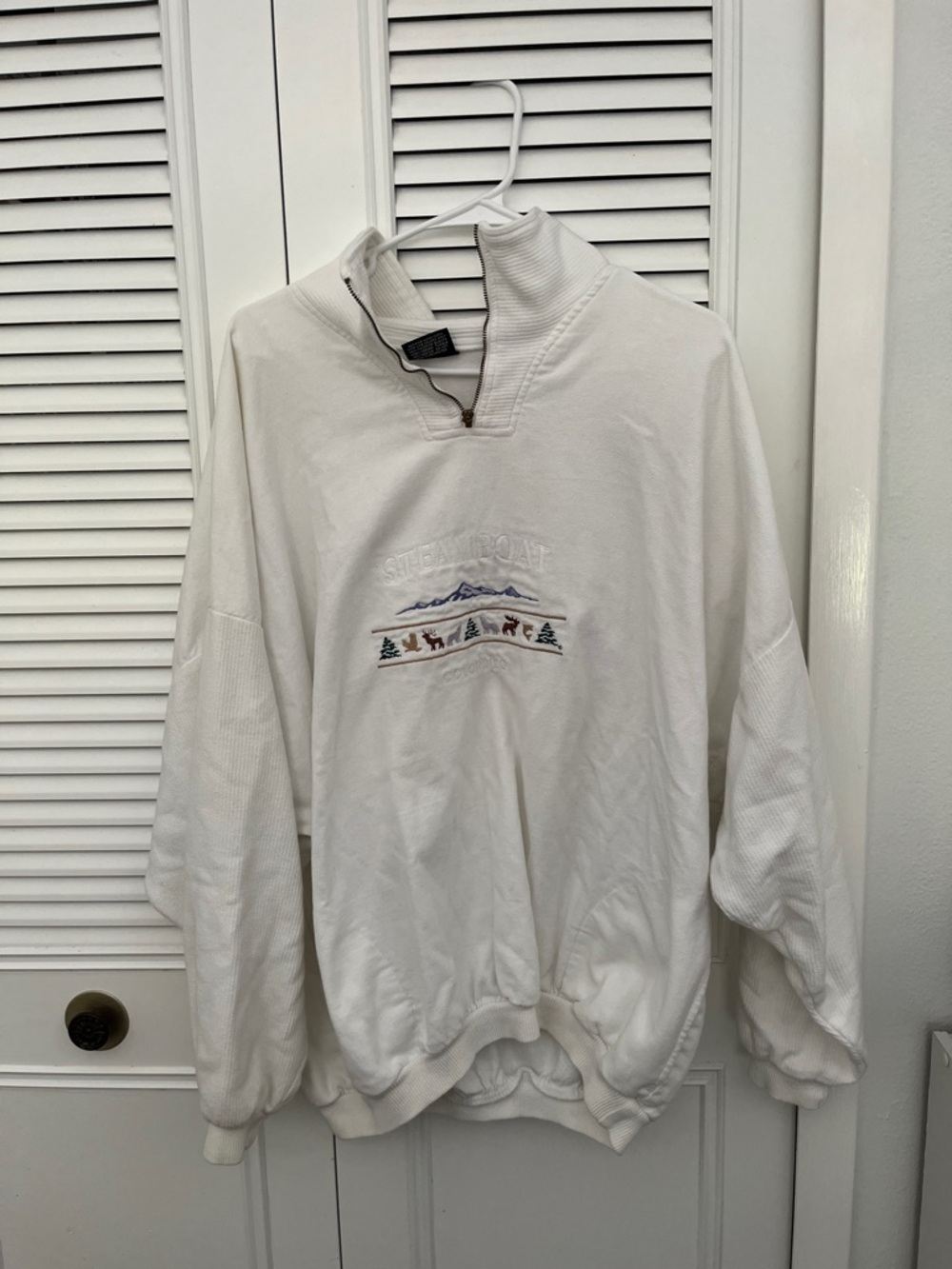 embroidered crewneck